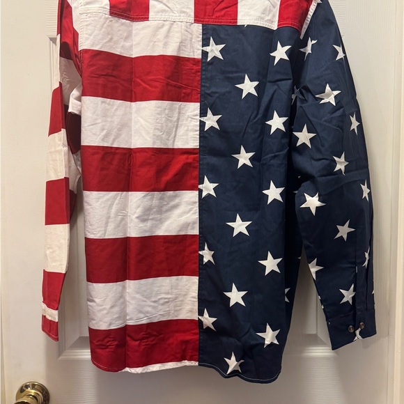 Roper Brand Patriotic Red, White, and Blue Woman’s  Shirt - Picture 6 of 6